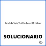 Solucionario Calculo De Varias Variables Dennis Zill 4 Edicion Pdf