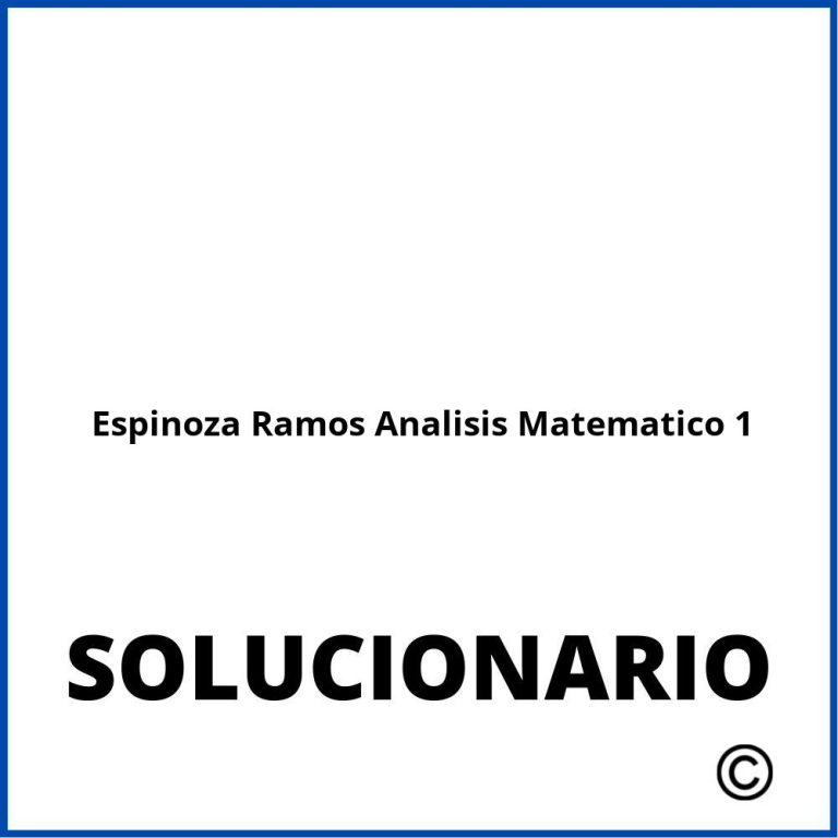 Analisis Matematico 1 Eduardo Espinoza Ramos Pdf Solucionario