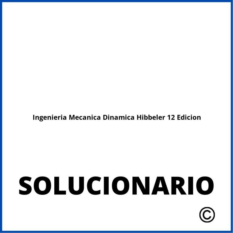 Solucionario Hibbeler Dinamica 12 Edicion